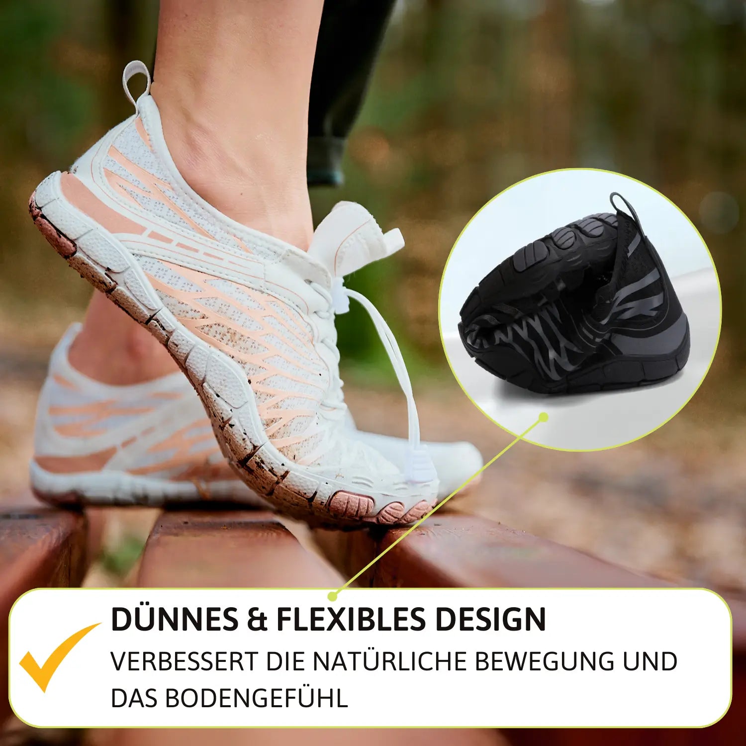 Motion - Gesunde & rutschfeste Alltags-Barfußschuhe (Unisex).