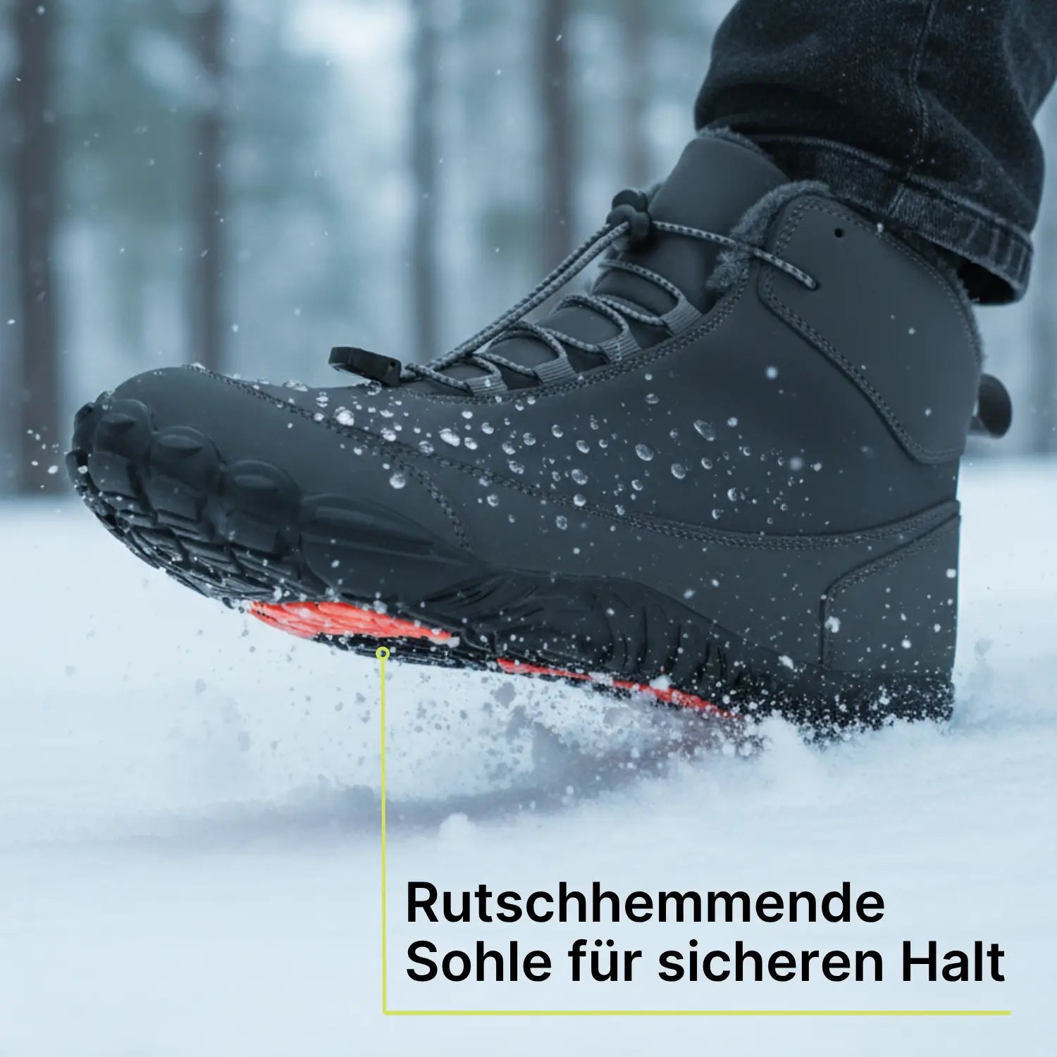 Polaris HydroTex™ – 99,7 % wasserdicht & schneefest. Winter‑Barfußschuhe mit warmem Fleecefutter (Unisex) (BOGO)