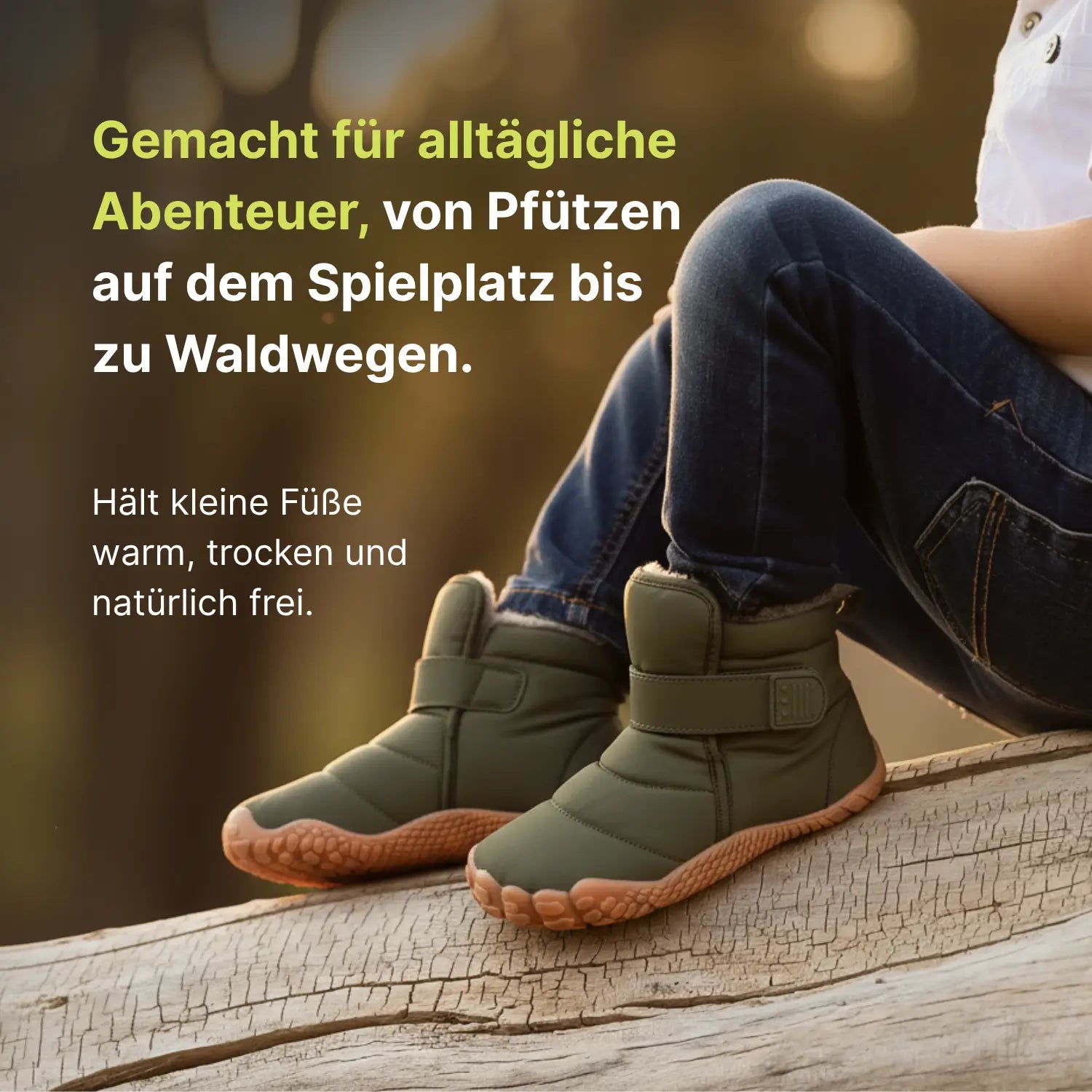 Familien-Paket – 99,7 % wasserdicht & schneefest. Winter‑Barfußschuhe + Winterfeste, isolierte High-Top-Barfußschuhe für Kinder