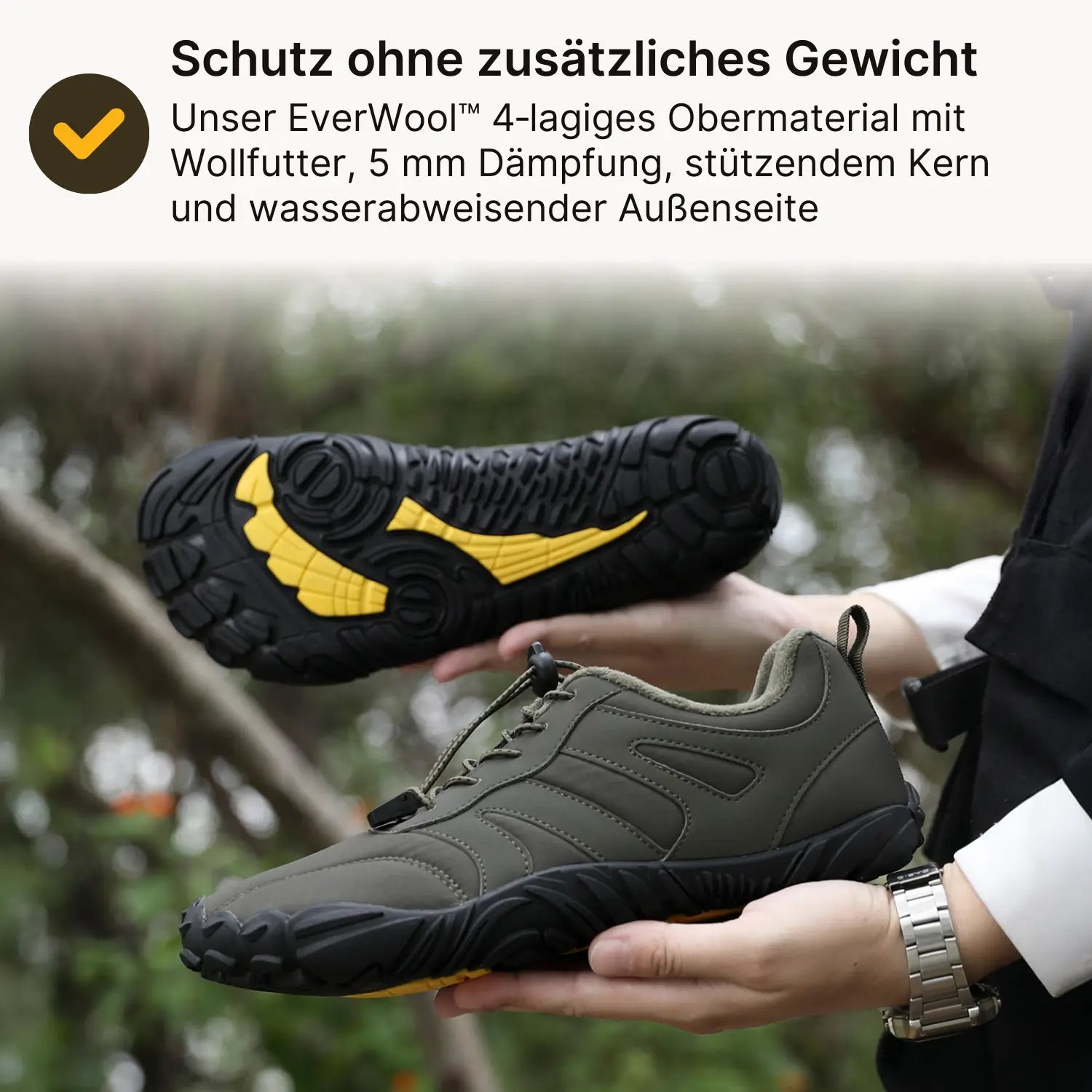Everest Pro – Wasserabweisende Herbst-Barfußschuhe mit sicherem Halt & warmem Futter (Unisex)