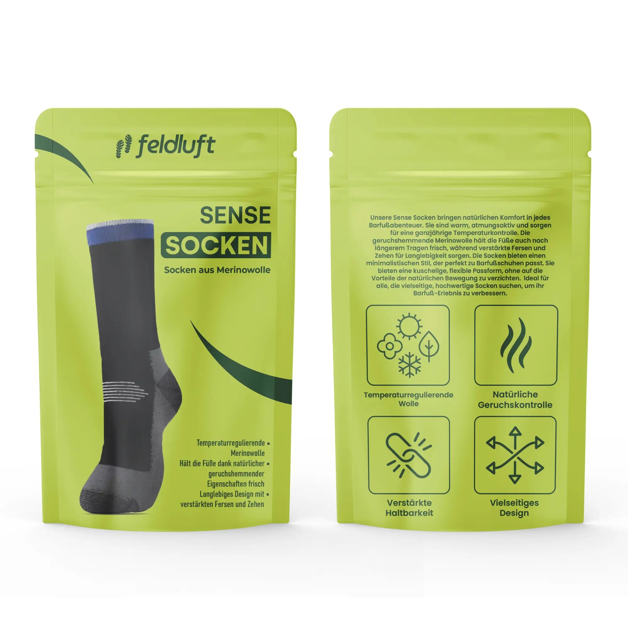 Sense Socken - Merinowolle-Socken (1 Paar)