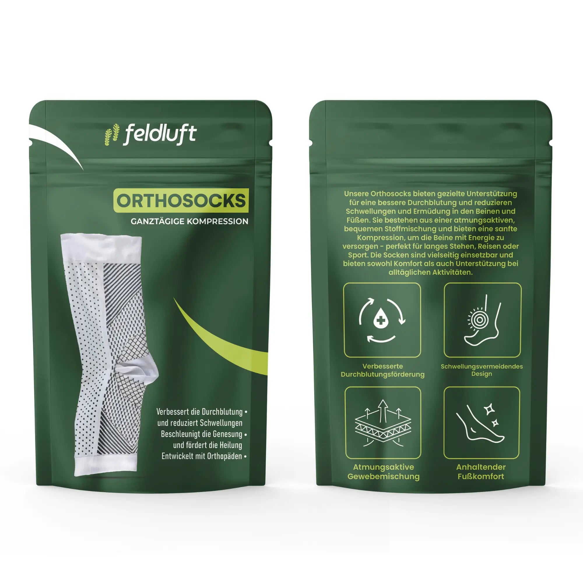 OrthoSocks - Orthopädische Kompressionssocken für ganztägigen Komfort (3 Paar)