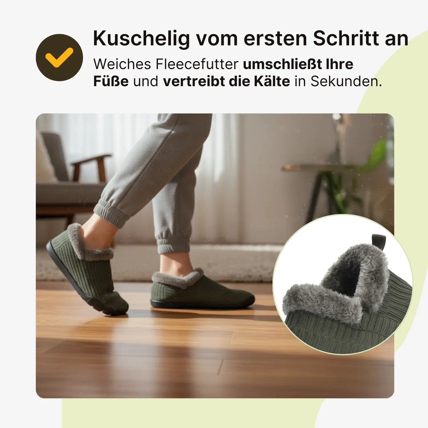 Hommies™ – Warme Barfuß-Hausschuhe mit Fleecefutter und rutschfester Sohle